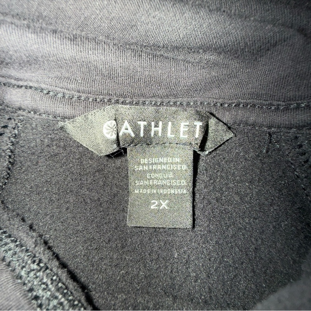 ATHLETA Retroplush Revive Hoodie Sweatshirt - 2X Black - Picture 7 of 14